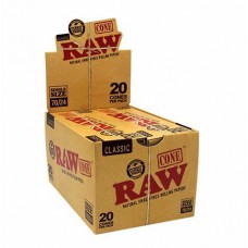 RAW Classic Cone 70/24 Single Size 20 pk (12 CT) 